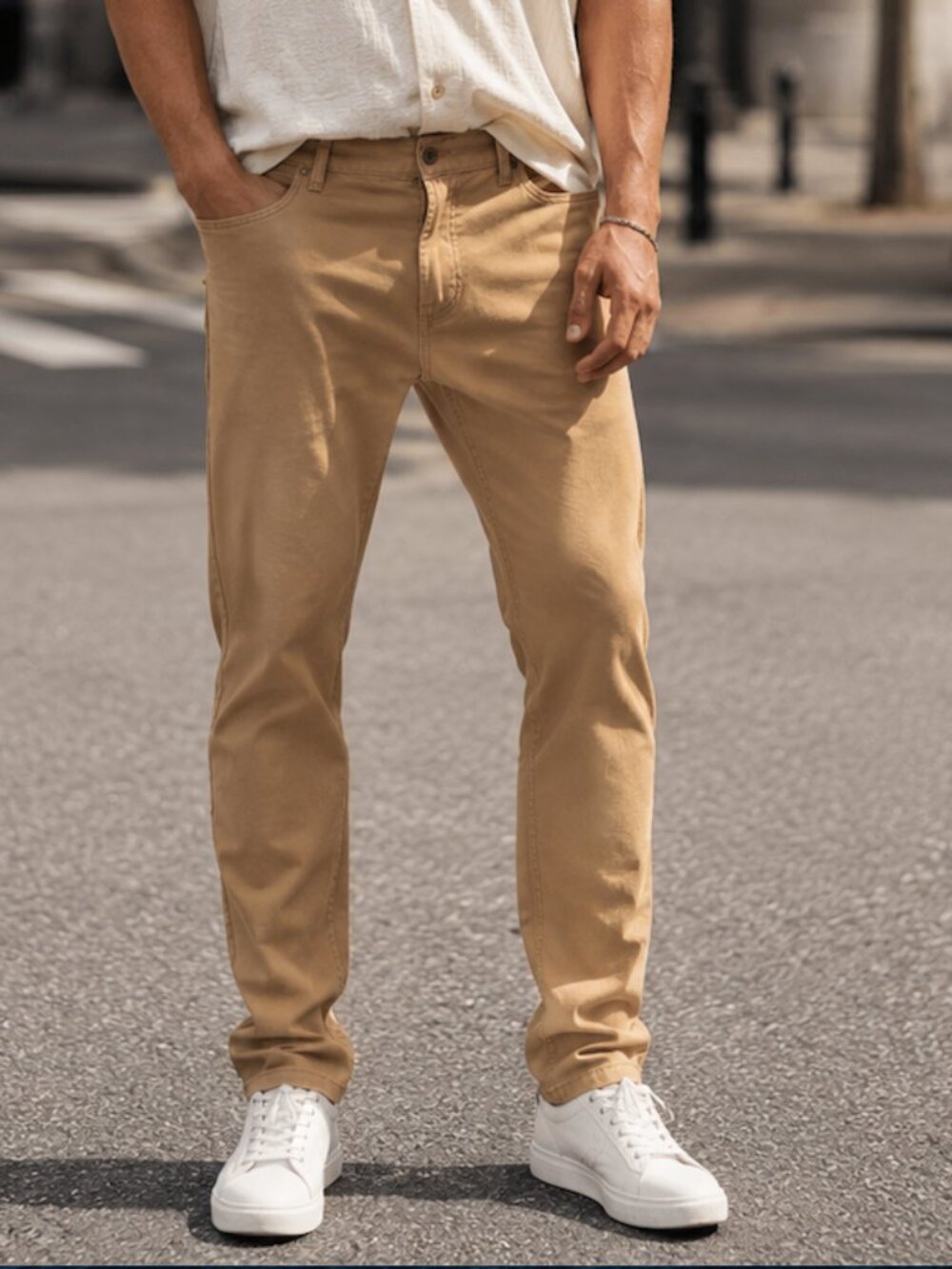 Old Navy Men's 34x31 Slim Fit Jeans Tan 100% Cotton